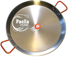 50cm PAELLA PAN PROFESSIONAL POLISHED CARBON STEEL SPANISH TRADITIONAL