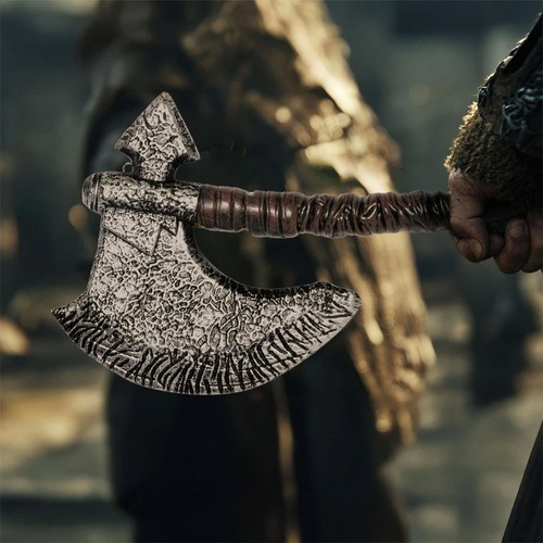 Viking axe plastic silver - axe,