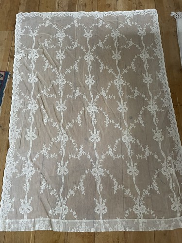 French antique genuine lace - french,