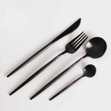 Stainless Steel 24 Piece Black
