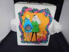 Vintage 1968 Barbie Doll Trunk  with Dolls Clothing  and Accessories