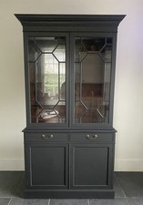 Stunning Black Regency style cabinet, bookcase
