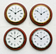 Small Mahogany Wall Clocks New and Boxed. Choice of Bezel Colour and Dial. 125mm