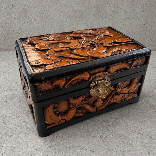 Antique camphor wood jewellery - antique,