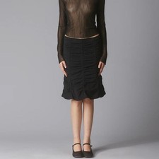 UNIF Nana Black Midi Skirt