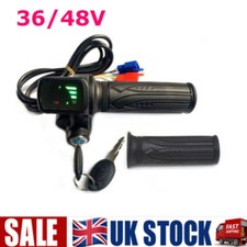 E-Bike Twist Throttle LED Display Electric Scooter Bicycle Grip Handlebar 36/48V