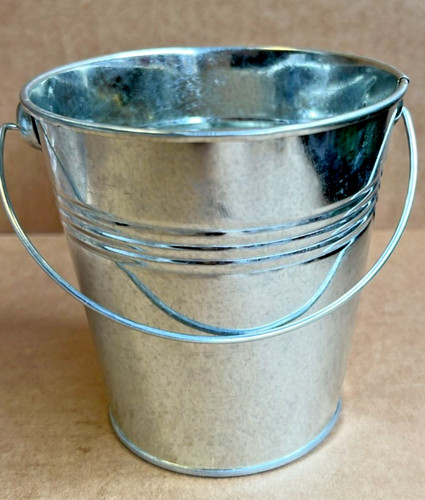 Metal mini buckets galvanised - mini,
