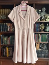 Lindy Bop Christine Dress 1950s Pink UK14