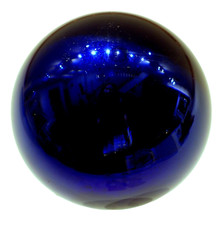 Witch Ball Christmas Ornament Kugel Antique Midnight Blue Mercury Glass