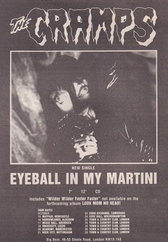 The cramps eyeball in - -,