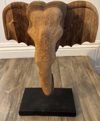 Hand carved wooden vintage - carved,
