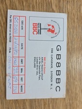 Vintage Radio Ham QSL Card BBC