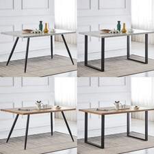 Wood Dining Table Kitchen Home Office Furniture for 4-6 People Dining