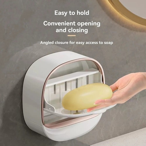 Waterproof soap dish with - soap,