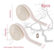 8 pack 20mm 0.8" LAMP WICK OIL FLAT  PARAFFIN KEROSENE HEATER STOVE METRE COTTON