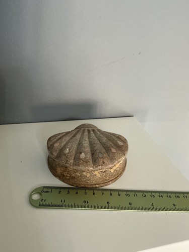 Vintage stone resin clam - vintage,