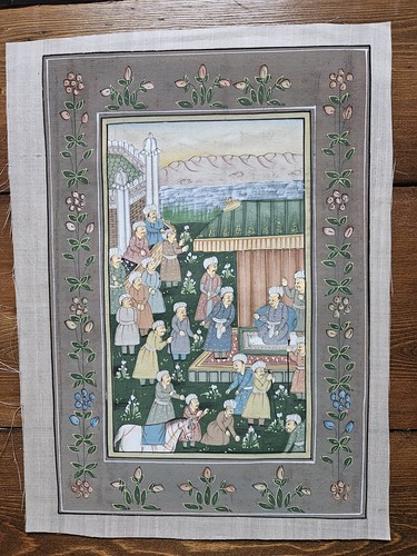 Indian painting fabric - painting,
