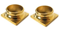 Pair of Solid Brass Turned