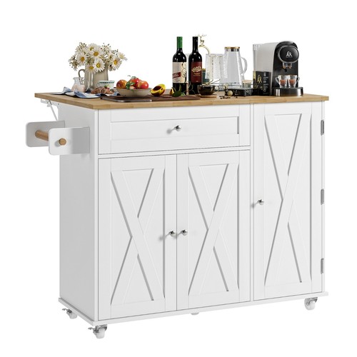 Freestanding kitchen island - kitchen,