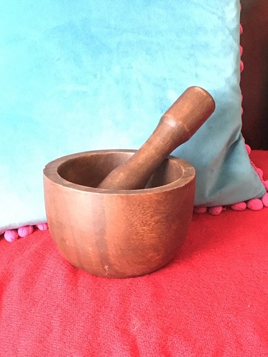 Wooden pestle mortar - pestle, &
