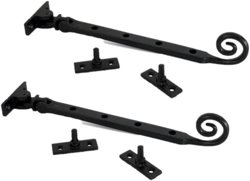 Black cast iron window - black,