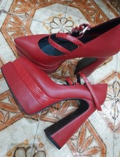 Fetish Red Shoes High Heels