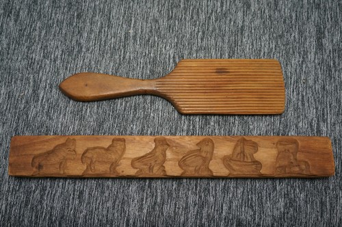 Wooden hand carved - hand, butter