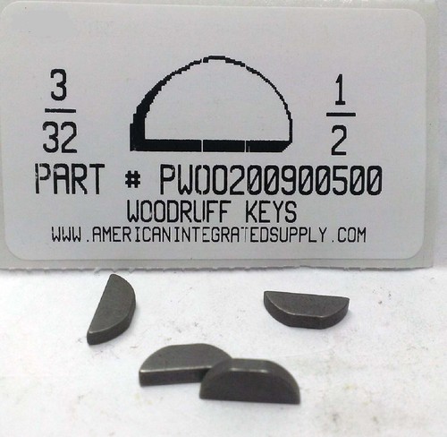 32x1 2 woodruff keys - #2,