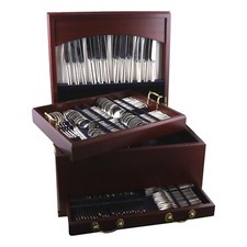 BUTLER Silver Plate Cutlery - SYMPHONY Pattern - 159 Pieces Canteen for 12