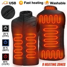 Unisex Heated Vest Warm Gilet