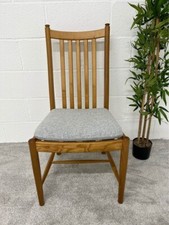 Ercol Windsor Penn Classic Wooden Upholstered Slatted Back Dining Chair