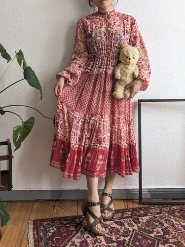Vintage indian cotton block - vintage,