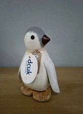 DCUK BABY PENGUIN NAMED TALLULLAH Wooden Emperor Penguin 14cm Christmas Gift NEW