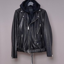 ALL SAINTS Leather Jacket Mens