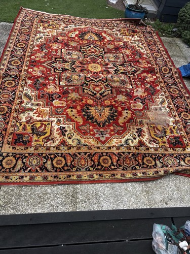 Vintage large heriz rug - heriz,