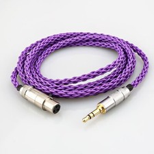 8Core OCC Headphone Upgraded Cable 3.5mm Stereo to Mini XLR for AKG Q701 K240S