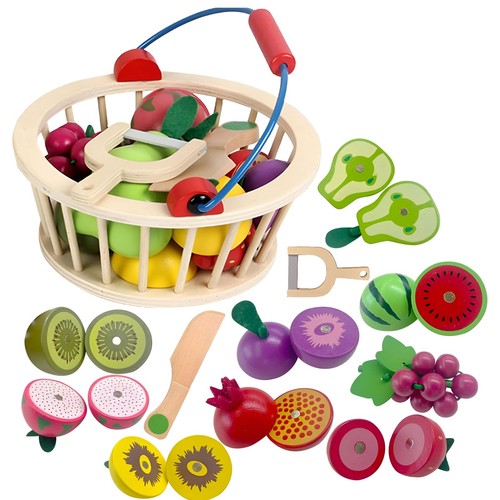 Children wooden fruit cutting - fruit,