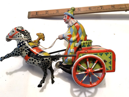 Vintage clockwork clown circus - vintage,