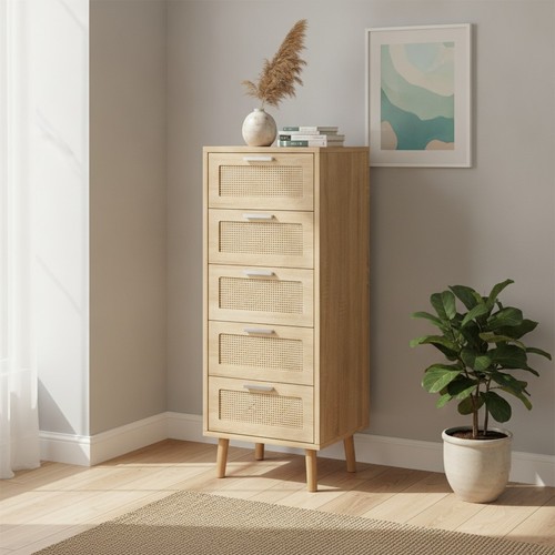Rattan chest drawers - of,