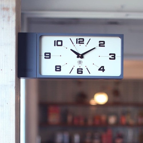 Dulton double face wall clock - double,