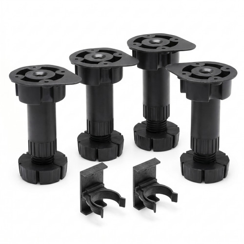 Kitchen cabinet legs plinth - 4x,