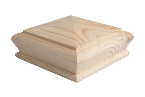 Stair newel post pyramid - stair,