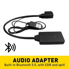 1PCS  2G Bluetooth Adapter Aux Cable Audio Radio Fits For Audi A4 A5 A6 A8 Q7 UK