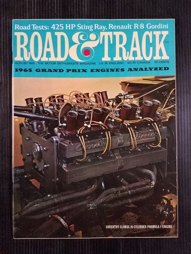 Road track aug - &, corvette