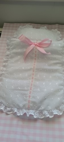 Hand made white - , embroidery