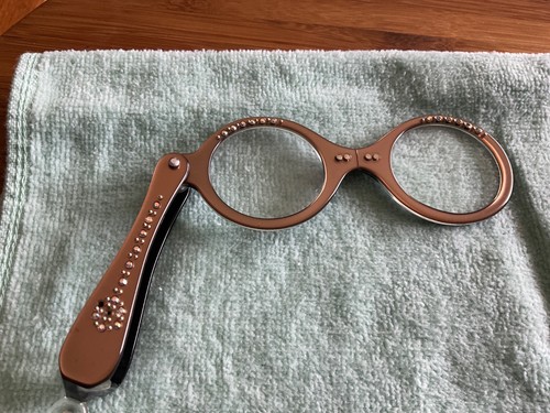 Vintage folding lorgnette - folding,