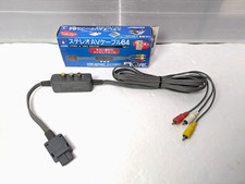 HORI Stereo AV Cable Rokuyon 64 HN6-01 N64 SNES Japan Box