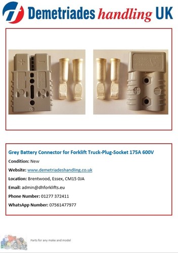Grey battery connector for - grey,