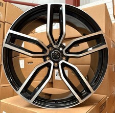 19" SKODA OCTAVIA MK3 MK4 Gloss Black/Diamond Cut RS3 Design 8j Alloys X4