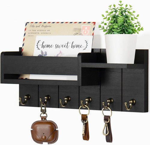 Wall mounted key holder hooks - mounted,